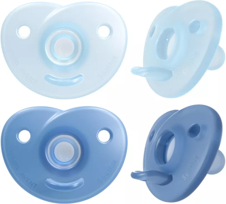 Philips Avent SCF099/21 Soothie teats, 0 - 6 months, 2 pcs, blue in the group TOYS, KIDS & BABY PRODUCTS / Baby Gadgets / Pacifiers & Teething toys at TP E-commerce Nordic AB (C69739)