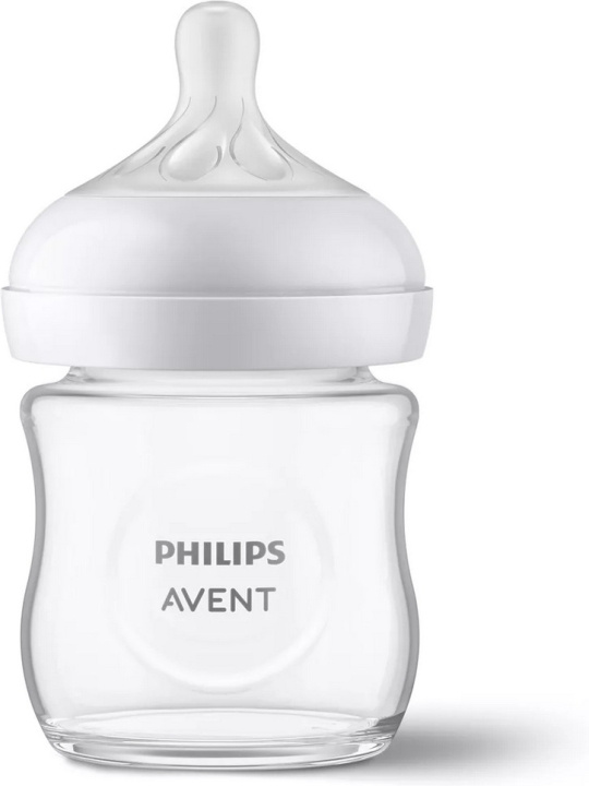 Philips Avent SCY930/01 Natural Response glass baby bottle, 120 ml in the group TOYS, KIDS & BABY PRODUCTS / Baby Gadgets / Pacifiers & Teething toys at TP E-commerce Nordic AB (C69784)