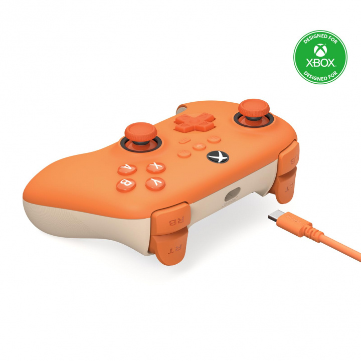 8Bitdo Ultimate C Wired wired game controller, orange, Xbox in the group HOME ELECTRONICS / Game consoles & Accessories / Xbox Series X / Accessories at TP E-commerce Nordic AB (C69846)