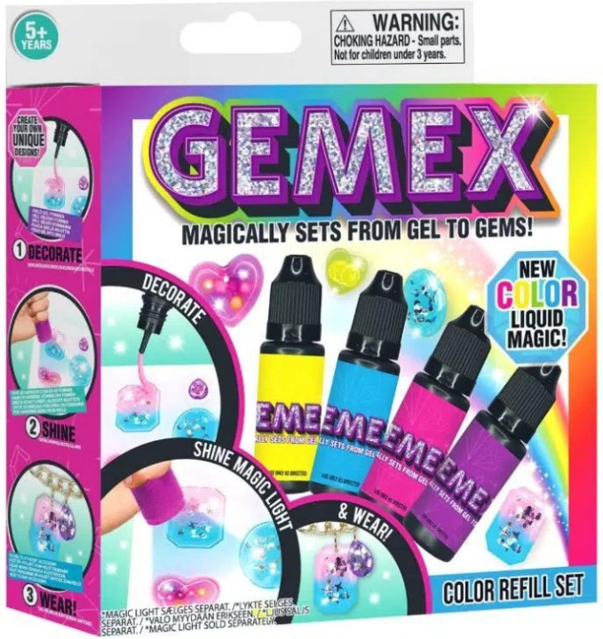 Gemex Color Gel - colour gel refill, 4 x 10g in the group TOYS, KIDS & BABY PRODUCTS / Toys / Crafts at TP E-commerce Nordic AB (C69939)