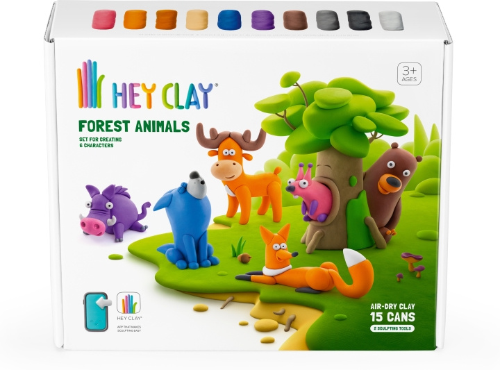 Hey Clay modelling wax, forest animals in the group TOYS, KIDS & BABY PRODUCTS / Toys / Crafts at TP E-commerce Nordic AB (C69992)