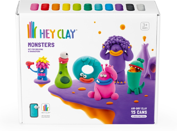 Hey Clay modelling wax, monsters in the group TOYS, KIDS & BABY PRODUCTS / Toys / Crafts at TP E-commerce Nordic AB (C69994)