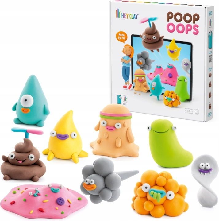 Hey Clay Plasticine Wax, Poop Oops in the group TOYS, KIDS & BABY PRODUCTS / Toys / Crafts at TP E-commerce Nordic AB (C69995)