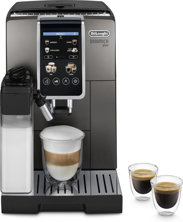 DeLonghi ECAM380.95.TB Dinamica Plus automatic coffee maker in the group HOME, HOUSEHOLD & GARDEN / Household appliances / Coffee makers and accessories / Drip coffee makers at TP E-commerce Nordic AB (C70074)