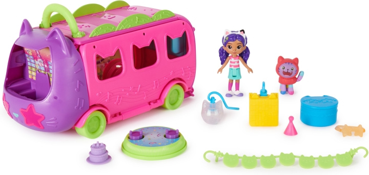 Gabby\'s Dollhouse Gabby\'s Dollhouse Purrfect Sprinkle Party Bus - Play Set in the group TOYS, KIDS & BABY PRODUCTS / Toys / Docks & Accessories at TP E-commerce Nordic AB (C70082)