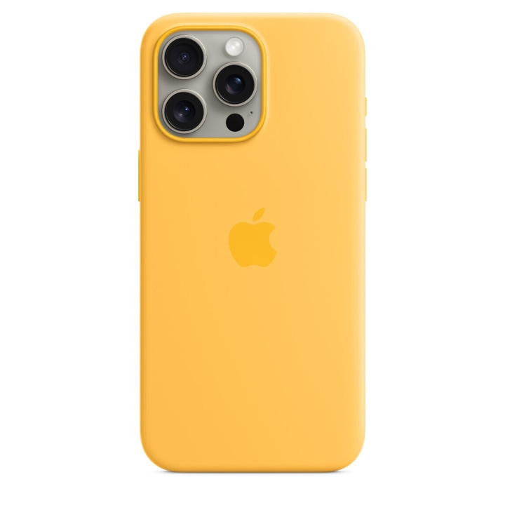 Apple iPhone 15 Pro Max Silicone Case with MagSafe, Bright Yellow in the group SMARTPHONE & TABLETS / Phone cases / Apple / iPhone 15 at TP E-commerce Nordic AB (C70091)