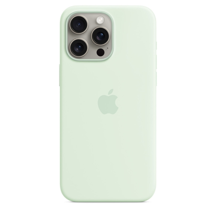 Apple iPhone 15 Pro Max silicone case with MagSafe, light mint in the group SMARTPHONE & TABLETS / Phone cases / Apple / iPhone 15 at TP E-commerce Nordic AB (C70092)