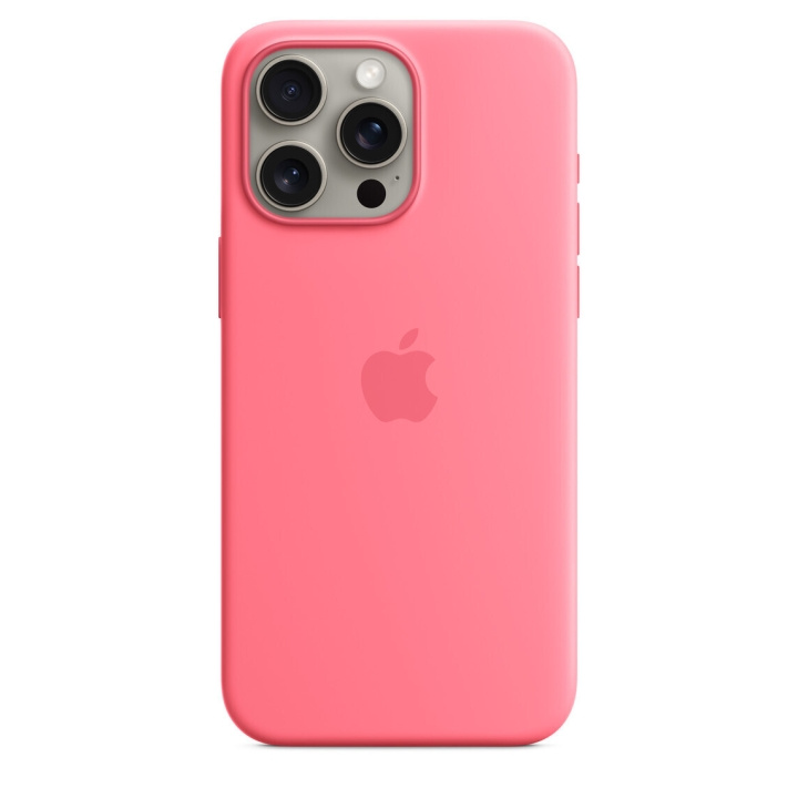 Apple iPhone 15 Pro Max silicone case MagSafe, pink in the group SMARTPHONE & TABLETS / Phone cases / Apple / iPhone 15 at TP E-commerce Nordic AB (C70094)