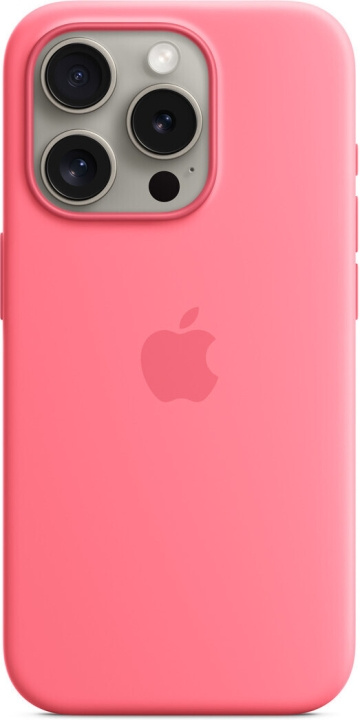 Apple iPhone 15 Pro Silicone Case MagSafe, pink in the group SMARTPHONE & TABLETS / Phone cases / Apple / iPhone 15 at TP E-commerce Nordic AB (C70098)