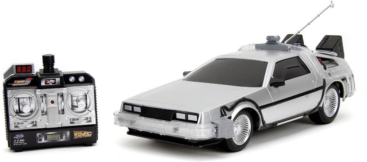 Jada Back to the Future RC Time Machine radio controlled car, 1:16 in the group TOYS, KIDS & BABY PRODUCTS / Radio controlled / RC cars at TP E-commerce Nordic AB (C70123)