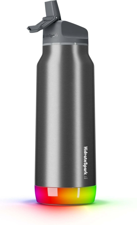 HidrateSpark PRO Water bottle, 0,95 L, silver in the group Sport, leisure & Hobby / Outdoor recreation / Thermoses & Water Bottles at TP E-commerce Nordic AB (C70131)