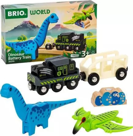 BRIO 36096 - Dinosaur Battery Train in the group TOYS, KIDS & BABY PRODUCTS / Toys / Building toys / Brio train tracks at TP E-commerce Nordic AB (C70144)