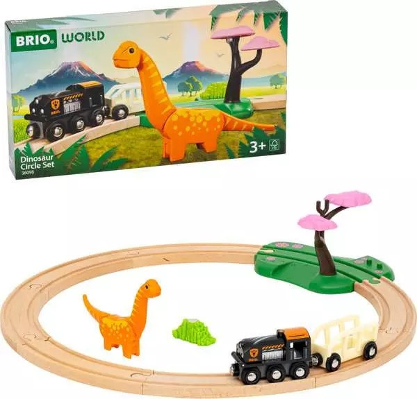 BRIO 36098 - Dinosaur Circle Disc Set in the group TOYS, KIDS & BABY PRODUCTS / Toys / Building toys / Brio train tracks at TP E-commerce Nordic AB (C70145)