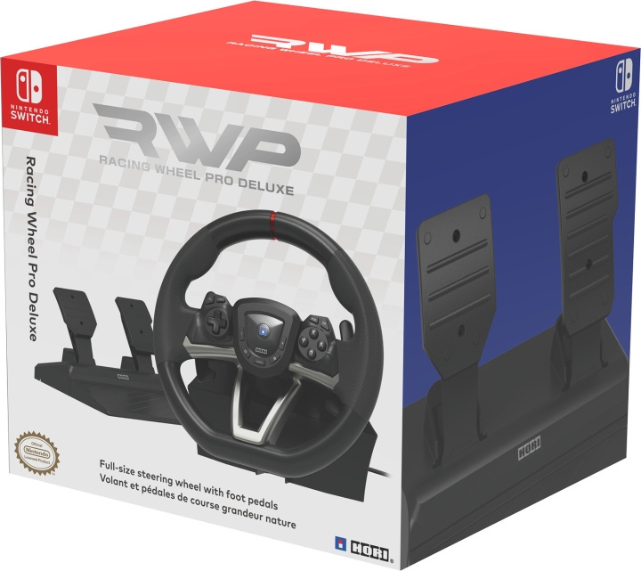 HORI Racing Wheel Pro Deluxe, Switch in the group HOME ELECTRONICS / Game consoles & Accessories / Nintendo Switch / Accessories at TP E-commerce Nordic AB (C70154)