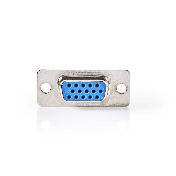 Nedis Serial Adapter | Adapter | VGA Female | VGA Male | Nickel Plated | Metal | Envelope in the group COMPUTERS & PERIPHERALS / Computer cables / VGA / Adapters at TP E-commerce Nordic AB (C70210)