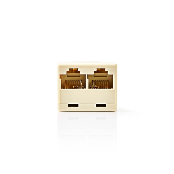 Nedis Telecom Network Splitter | RJ45 Female | 2x RJ45 Female | Nickel Plated | Ivory | PVC | Box in the group HOME ELECTRONICS / Audio & Picture / Fixed telephony / Table phones at TP E-commerce Nordic AB (C70217)