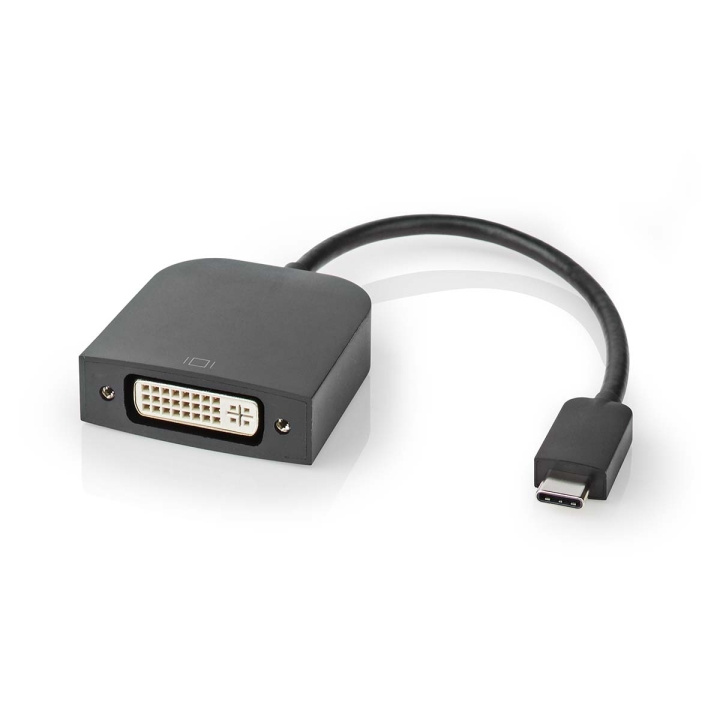 Nedis USB-C™ Adapter Cable | Type-C™ Male - DVI-D 24+5 Female | 0.2 m | Black in the group COMPUTERS & PERIPHERALS / Computer cables / DVI / Adapters at TP E-commerce Nordic AB (C70270)