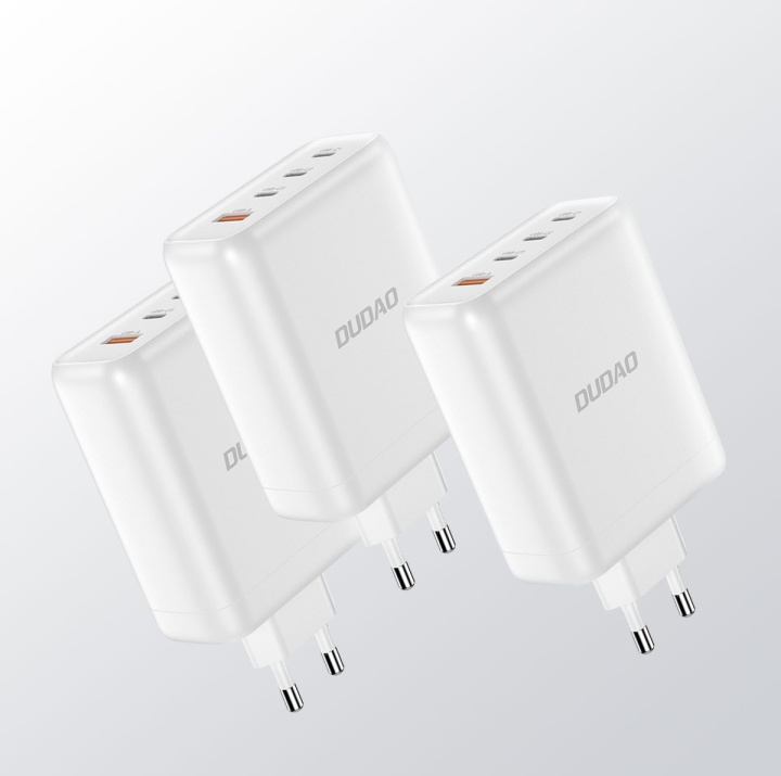 Dudao A140 140W Adapter 140Watt GaN 3xUSB-C + 1xUSB-A in the group SMARTPHONE & TABLETS / Chargers & Cables / Wall charger / Wall charger USB-C at TP E-commerce Nordic AB (C70300)