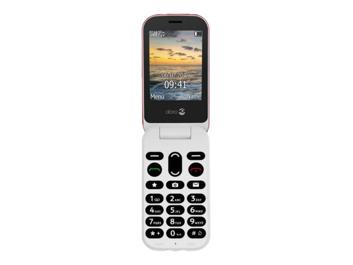 Doro 6040 Röd in the group SMARTPHONE & TABLETS / Mobile phones & smartphones at TP E-commerce Nordic AB (C70314)