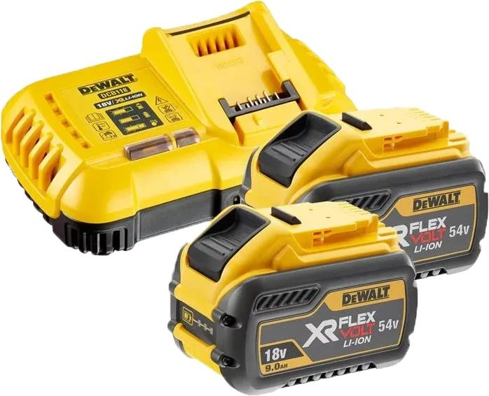 DeWALT 54V XR FLEXVOLT set with 2x9Ah batteries and charger in the group HOME, HOUSEHOLD & GARDEN / Tools / Batteries for power tools at TP E-commerce Nordic AB (C70418)