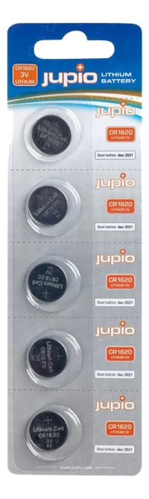 Jupio CR1620 3V 5pcs in the group HOME ELECTRONICS / Batteries & Chargers / Batteries / Button cell at TP E-commerce Nordic AB (C70441)