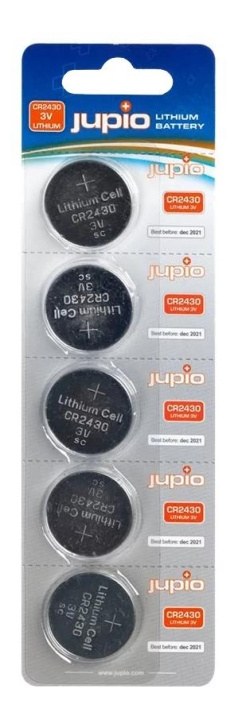 Jupio Battery x CR2430, Li (pack of 5) in the group HOME ELECTRONICS / Batteries & Chargers / Batteries / Button cell at TP E-commerce Nordic AB (C70443)