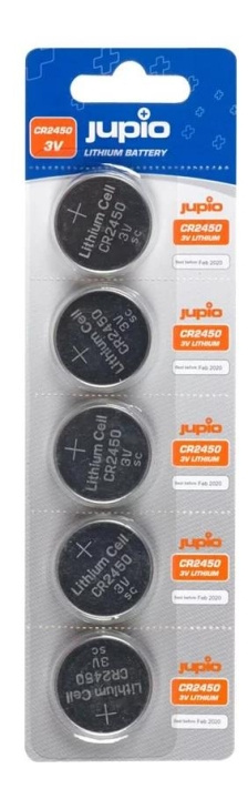 Jupio CR2450 3V 5pcs in the group HOME ELECTRONICS / Batteries & Chargers / Batteries / Button cell at TP E-commerce Nordic AB (C70444)