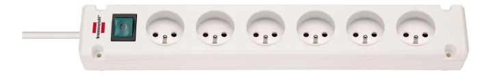 Brennenstuhl Bremounta Extension Socket 6-way white 3m H05VV-F 3G1.5 in the group HOME, HOUSEHOLD & GARDEN / Electricity & Lighting / Power strips at TP E-commerce Nordic AB (C70470)