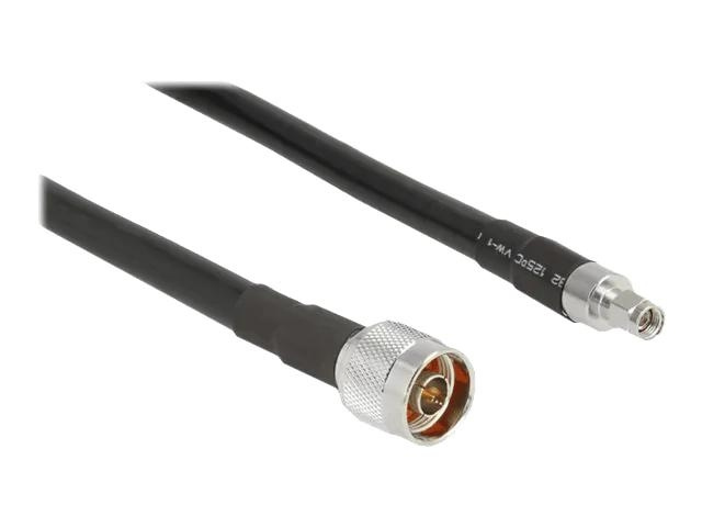 DeLOCK Antenna Cable N plug >RP-SMA plug CFD400 LLC400 1 m low loss in the group HOME ELECTRONICS / Cables & Adapters / Antenna cables & Accessories / Antenna cables at TP E-commerce Nordic AB (C70479)