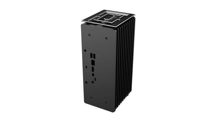 Akasa Turing ABX Compact fanless case for AMD Ryzen™ 4000U in the group COMPUTERS & PERIPHERALS / Computer components / Chassis at TP E-commerce Nordic AB (C70483)