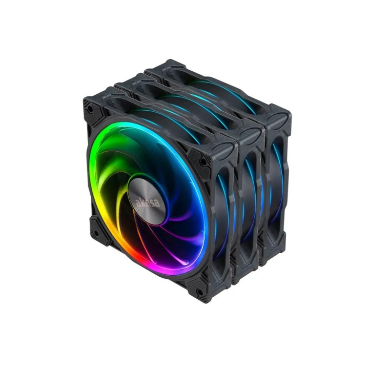 Akasa SOHO AR Kit Premium 120mm Cooling Fans with Addressable RGB in the group COMPUTERS & PERIPHERALS / Computer components / Cooling / Chassis fans at TP E-commerce Nordic AB (C70485)