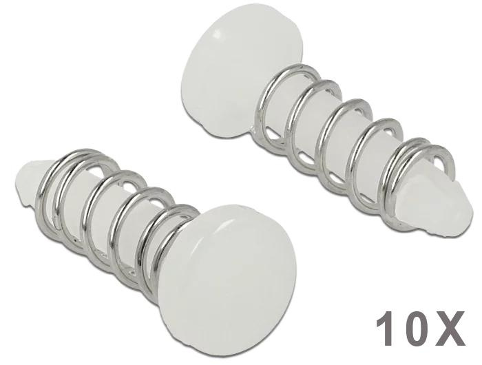 DeLOCK Snap Rivet for heat sink - set 10 pieces white in the group COMPUTERS & PERIPHERALS / Computer components / Cooling / Processor coolers at TP E-commerce Nordic AB (C70489)