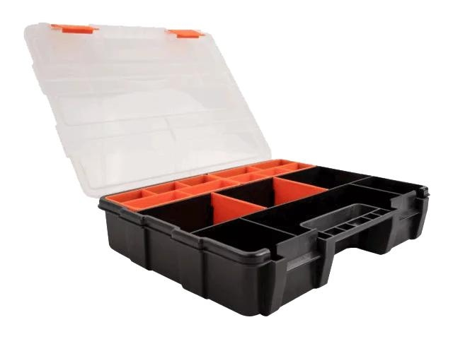 DeLOCK Sorting box, 21 compartments 290 x 220 x 60 mm orange, black in the group HOME, HOUSEHOLD & GARDEN / Tools / Other tools & Accesories at TP E-commerce Nordic AB (C70491)