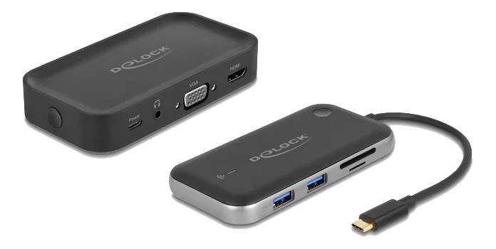 DeLOCK Wireless Display USB Type-C Adapter Full HD - HDMI + VGA in the group COMPUTERS & PERIPHERALS / Computer accessories / USB-Hubs at TP E-commerce Nordic AB (C70504)