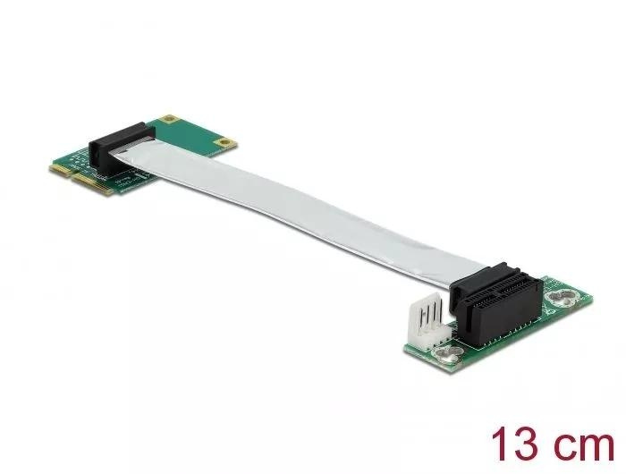 DeLOCK Riser Card Mini PCI Express > PCI Express x1 left insertion in the group COMPUTERS & PERIPHERALS / Network / Network cards / PCI Express at TP E-commerce Nordic AB (C70515)