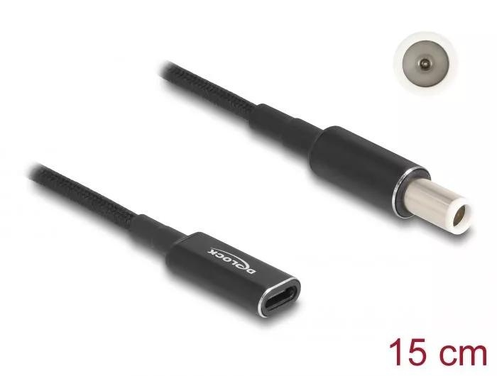 DeLOCK Laptop Charging Cable USB Type-C to Dell 7.4 x 5.0mm 15 cm in the group COMPUTERS & PERIPHERALS / Laptops & accessories / Computer chargers / Chargers for laptops / DELL at TP E-commerce Nordic AB (C70523)