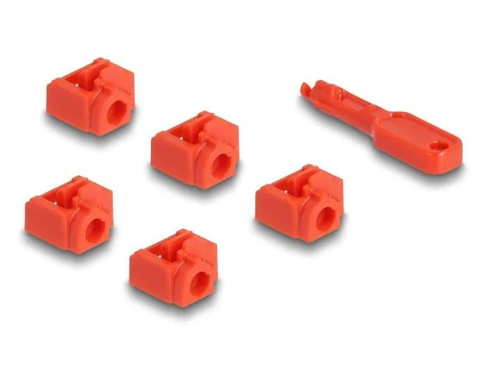 DeLOCK RJ45 Port Blocker Set for RJ45 jack 10 pieces in the group COMPUTERS & PERIPHERALS / Computer cables / Other computer cables at TP E-commerce Nordic AB (C70557)