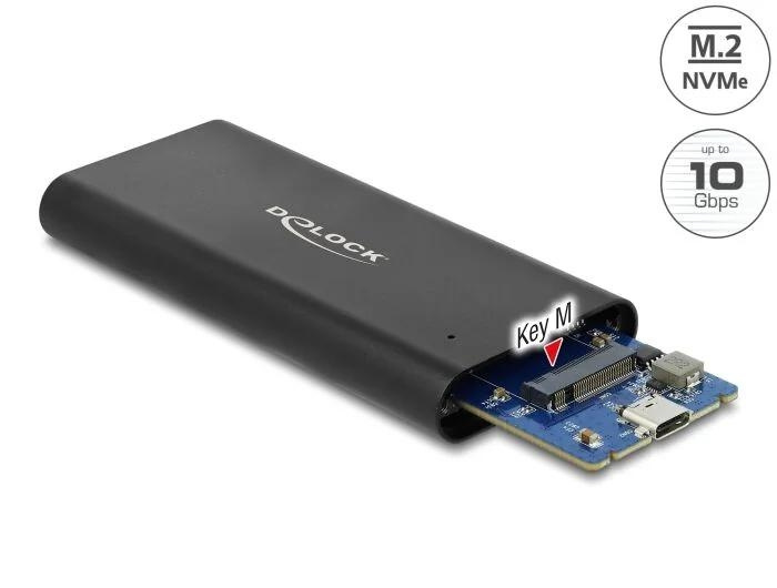 DeLOCK External Enclosure for M.2 NVMe PCIe SSD with SuperSpeed USB in the group COMPUTERS & PERIPHERALS / Computer accessories / Hard drives cabinets / 2,5 at TP E-commerce Nordic AB (C70577)