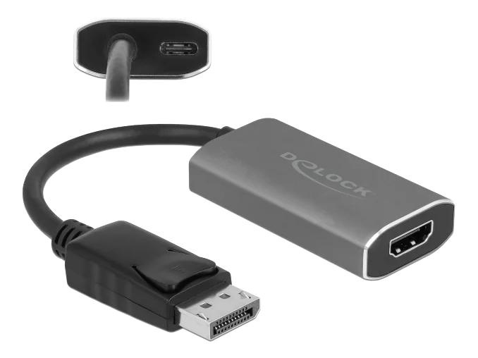 DeLOCK Active DisplayPort 1.4 to HDMI Adapter 8K with HDR function in the group COMPUTERS & PERIPHERALS / Computer cables / DisplayPort / Adapters at TP E-commerce Nordic AB (C70608)