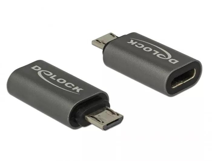 DeLOCK Adapter USB 2.0 Micro-B male to USB Type-C™ 2.0 female in the group COMPUTERS & PERIPHERALS / Computer cables / USB / USB-C at TP E-commerce Nordic AB (C70639)