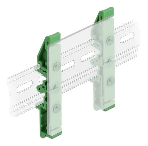 DeLOCK DIN rail clip for PCB 85 mm 4 pieces in the group COMPUTERS & PERIPHERALS / Computer accessories / Other at TP E-commerce Nordic AB (C70646)