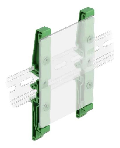 DeLOCK DIN rail clip for PCB 115 mm 4 pieces in the group COMPUTERS & PERIPHERALS / Computer accessories / Other at TP E-commerce Nordic AB (C70647)