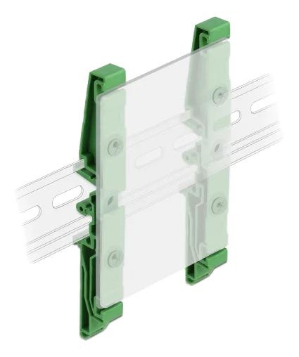 DeLOCK DIN rail clip for PCB 122 mm 4 pieces in the group COMPUTERS & PERIPHERALS / Computer accessories / Other at TP E-commerce Nordic AB (C70648)