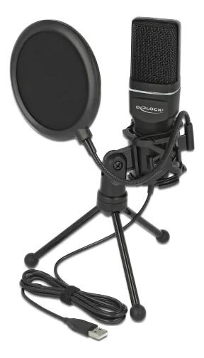 DeLOCK USB Condenser Microphone Set Podcasting Gaming and Vocals in the group HOME ELECTRONICS / Audio & Picture / Handheld Microphones at TP E-commerce Nordic AB (C70651)