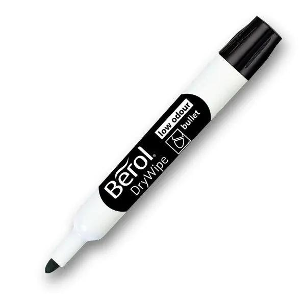 berol Drywipe Whiteboard Marker Bullet Black Tuck in the group HOME, HOUSEHOLD & GARDEN / Office material / Pencils at TP E-commerce Nordic AB (C70656)