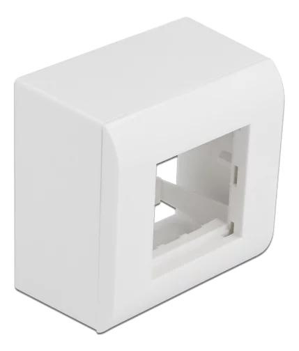 DeLOCK Surfacemounted Housing Easy 45 Modules 82 x 82 mm white in the group HOME, HOUSEHOLD & GARDEN / Electricity & Lighting / electrical installation / Accessories at TP E-commerce Nordic AB (C70660)