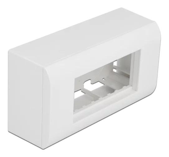 DeLOCK Surfacemounted Housing Easy 45 Modules 152 x 82 mm white in the group HOME, HOUSEHOLD & GARDEN / Electricity & Lighting / electrical installation / Accessories at TP E-commerce Nordic AB (C70661)