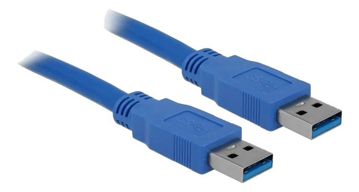 DeLOCK Cable USB 3.0 Type-A male > USB 3.0 Type-A male 2 m blue in the group COMPUTERS & PERIPHERALS / Computer cables / USB / USB-A / Cables at TP E-commerce Nordic AB (C70665)