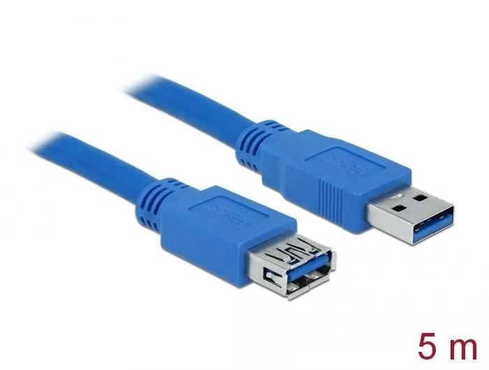 DeLOCK Extension cable USB 3.0 Type-A male > USB 3.0 Type-A fe 5 m in the group COMPUTERS & PERIPHERALS / Computer cables / USB / USB-A / Cables at TP E-commerce Nordic AB (C70666)