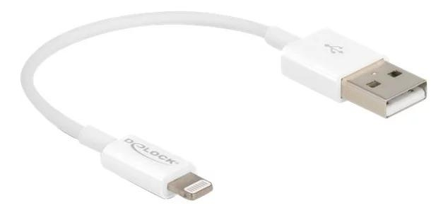 DeLOCK USB - Lightning cable for iPhone™, iPad™, iPod™ white 15 cm in the group SMARTPHONE & TABLETS / Chargers & Cables / Cables / Cables Lightning at TP E-commerce Nordic AB (C70675)